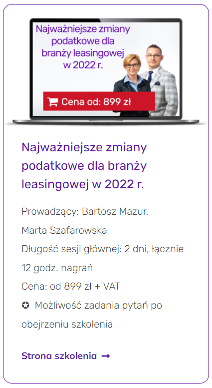 szkolenie zmiany podatkowe