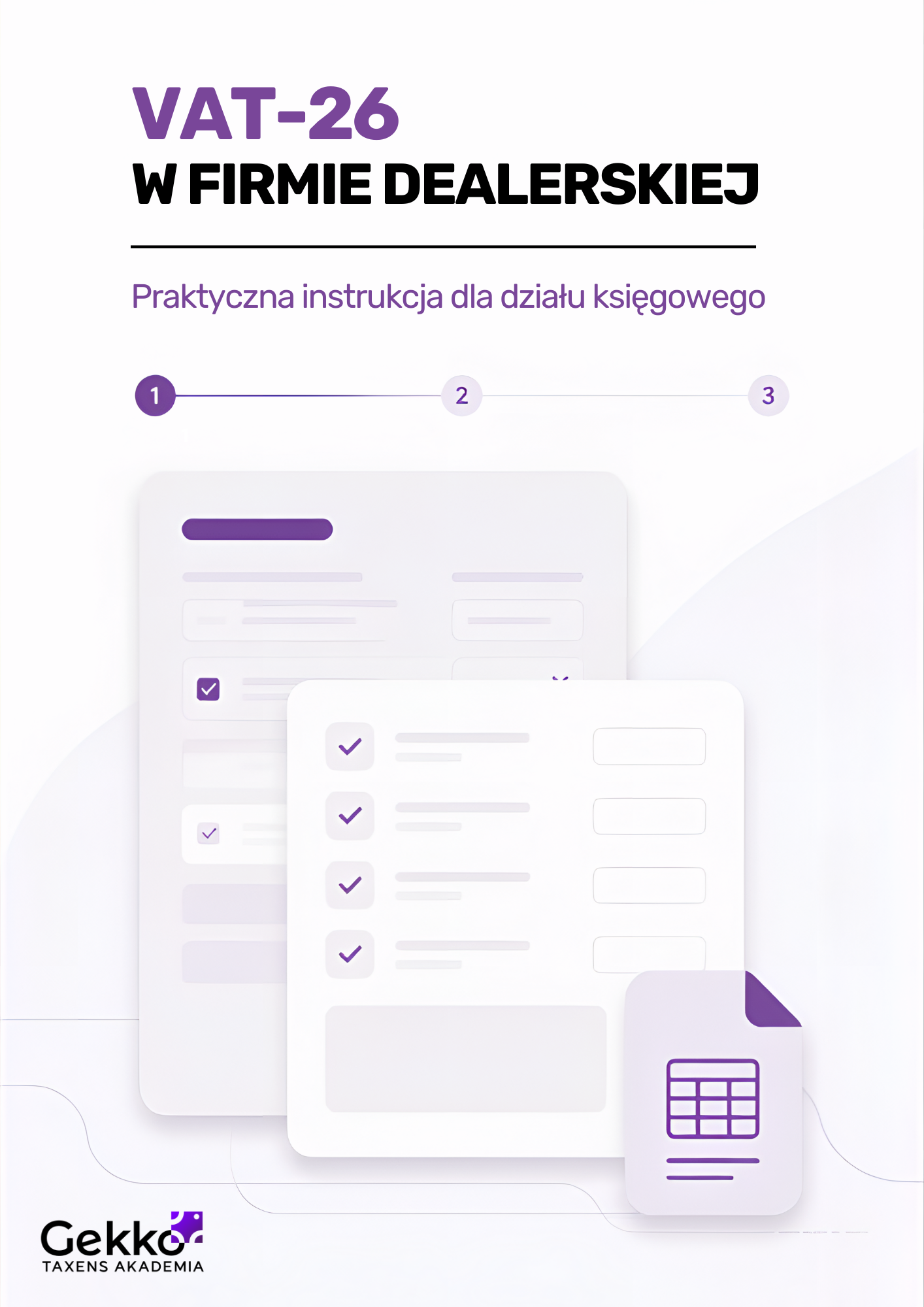 Instrukcja VAT-26 w firmie dealerskiej — okładka